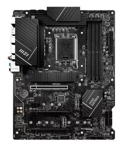 Placa Mãe Msi Pro Z790-p Wi-fi Ddr4 Socket Lga 1700 Cor Preta
