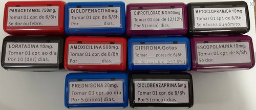 Carimbo Para Receituário Médico, Modelo 3913, Kit Ou Unidade