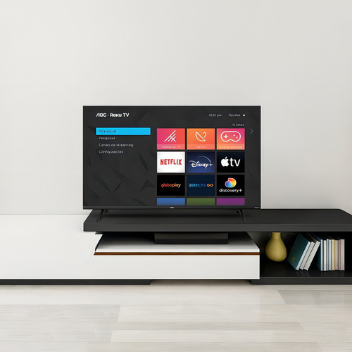 Smart Tv 43'' Full Hd Com Roku Tv 43s5135/78g Aoc Bivolt