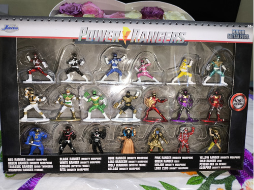 Pack 20 Figuras Nano, Metal Power Rangers Die Cast Jada 