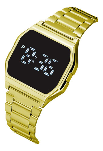 Reloj Led Con Correa Metálica Factory Direct F91 Con Esfera