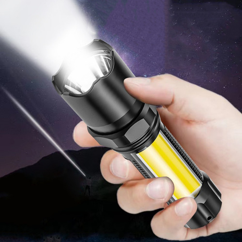 Linterna Portátil Led Para Exteriores Multifunción Cob Con T
