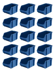 Comprar Kit 15 Caixa Bin Oganizadora Nº 5 Cor Azul - Gaveta Plástica no Mercado Livre