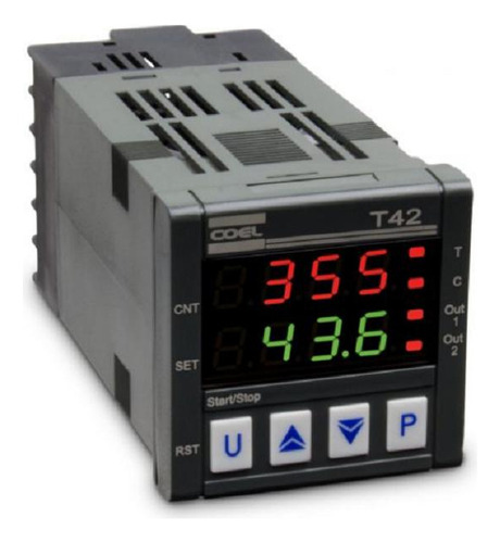Contador digital de voltios de doble medidor T42 Coel