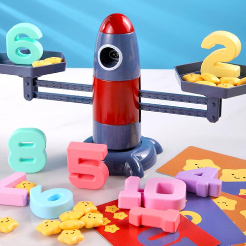 Rocket Balance Scale Juego De Mesa Juguetes Matemáticas