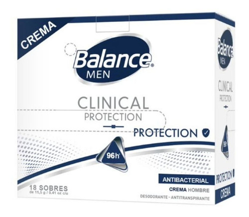 Desodorante Balance Clinical Protection Men Caja X 16 Sobres