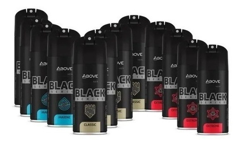 Above Men Desodorante Black Series Misto 100ml (12und) Fragrância Marine