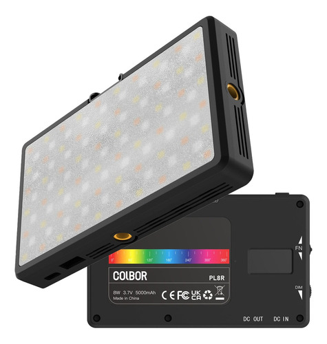 Iluminador Led Rgb Colbor Pl8r Hsi 360° Bateria Recarregável