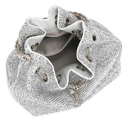 Bolso De Noche Dorado Bolso Tipo Cubo Portátil
