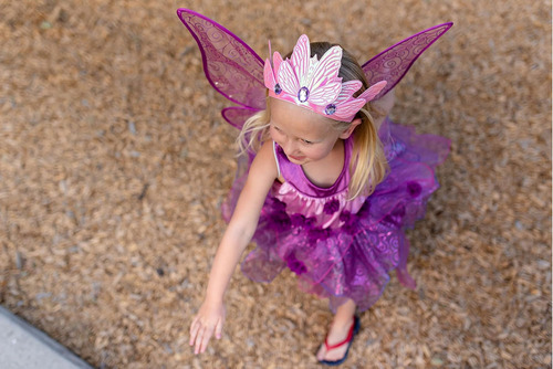 Disfraz De Hada De Flor Morada De Little Adventures (extragr