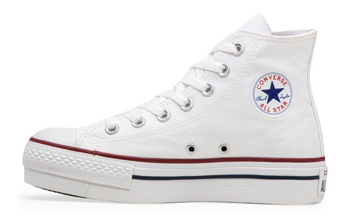 Zapatillas Converse All Star Hi Plataforma Blanca 35 Al 41