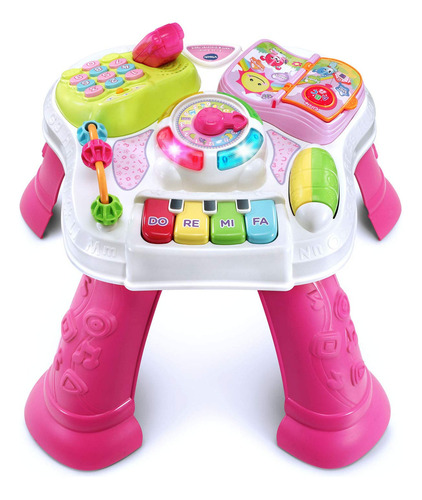 Vtech Sit-to-stand - Mesa Para Aprender Y Descubrir, Color . Color Rosa