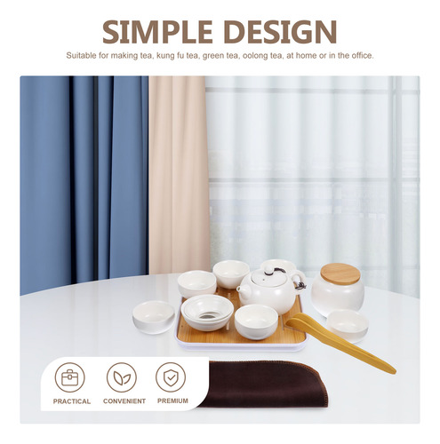 Set De Té Know Mug Kung-fu De Cerámica