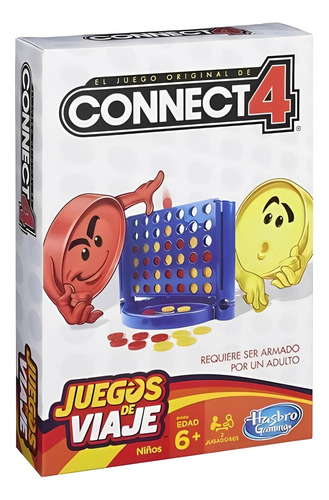 Hasbro Juegos Viaje 4pz Monopoly, Clue, Connect4, Battleship