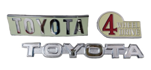 Kit Emblemas Toyota Fj40 Fj45 2f Bj Techo Duro 3piezas 