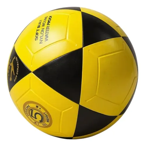 Bola Futevolei Pvc Lusit Tamanho 5 Amarelo Resistente Agua