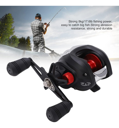 Rpm 7.2:1 Carrete De Pesca Giratorio Mango Izquierda Lk201