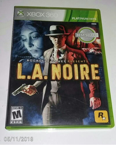 L. A. Noire Tipo Gta 5 Rockstar  Juego Original Xbox 3 Dvds