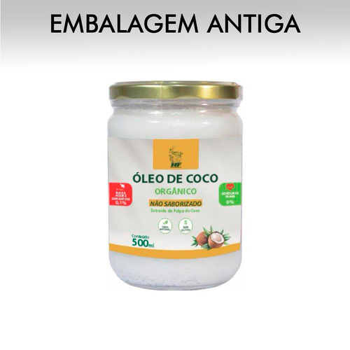 Oleo De Coco 500ml Orgânico Sem Sabor Hf Suplements 