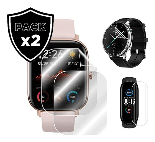 Hydrogel - Pack X 2 - Para Smart Watch - Todas Las Marcas