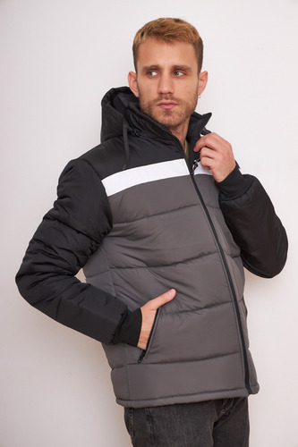 Campera Talle Super Especial Combinada Capucha C.art 752se