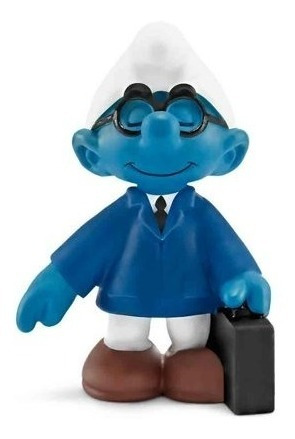 Salesman Smurf Vendedor  Schleich Smurfs Profissoes