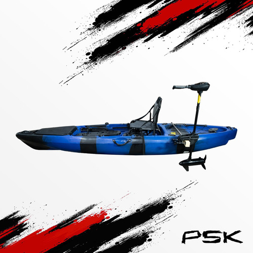 Kayak Pesca + Motor + Remo + 2 Porta Cañas + Asiento Magic