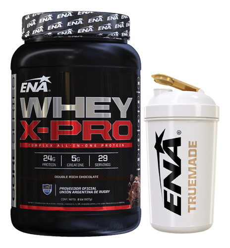 Whey X Pro 1kg Ena Proteinas, Creatina, Bcaa + Shaker