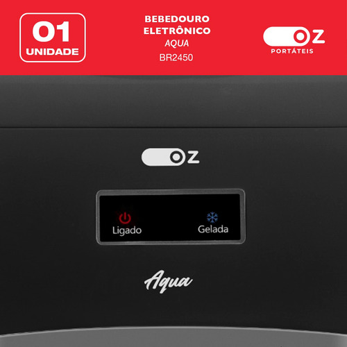 Bebedouro De Mesa Gela Água Refrigerado Elétrico Galão 127/220V Br2450 Oz