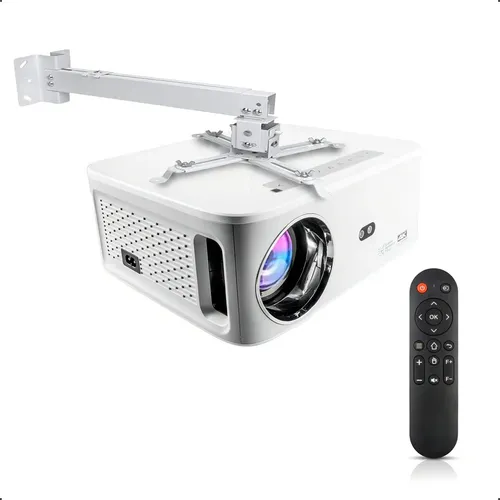 Projetor 4K LED Exbom PJ-S500AB 7000 Lúmens Android 5G Wi-Fi