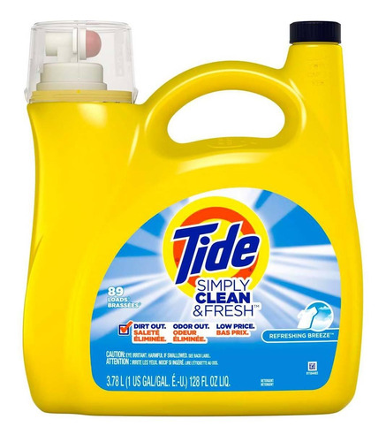 Detergente Líquido Tide Simply Clean 3.78l