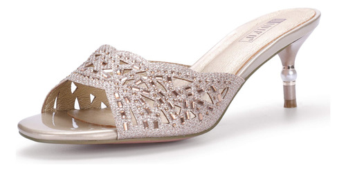 Idifu Mujer Plata Oro Zapatos De Boda Para B07mzlp9tn_210324