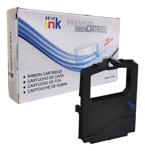 Cinta Para Impresoras Okidata Ok182 Bk 320/321/182/183/391 Tinta Black