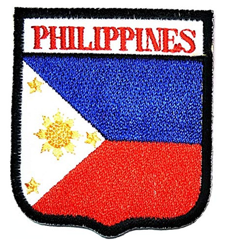 Nipitshop Parches Bandera De Filipinas País Bordado Emblema