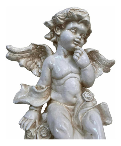 Hermoso Ángel Para Decoración En Interiores/exteriores 40cm