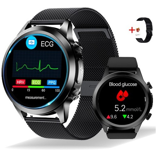 Nivel Médico Reloj Inteligente Para Hombre Ecg+ppg Glucemia