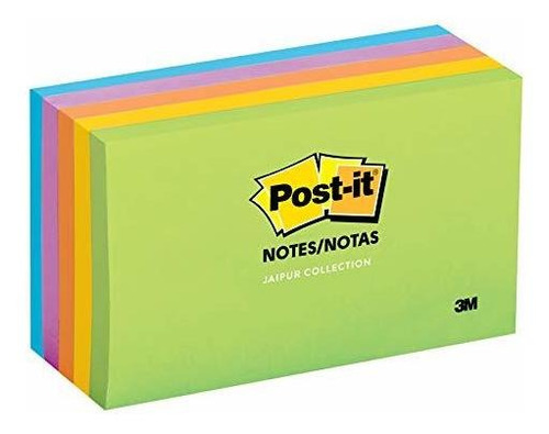 Notas Adhesivas Post-it, 3x3 In, 5 Pads