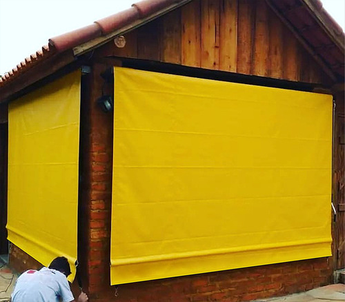 Toldo TOLDOS E ABRIGOS SANTANA retrátil - amarelo