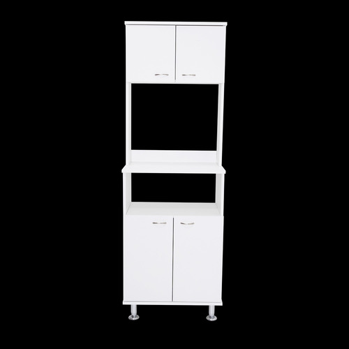 Mueble Microondas 4 Puertas Fm-011b Blanco