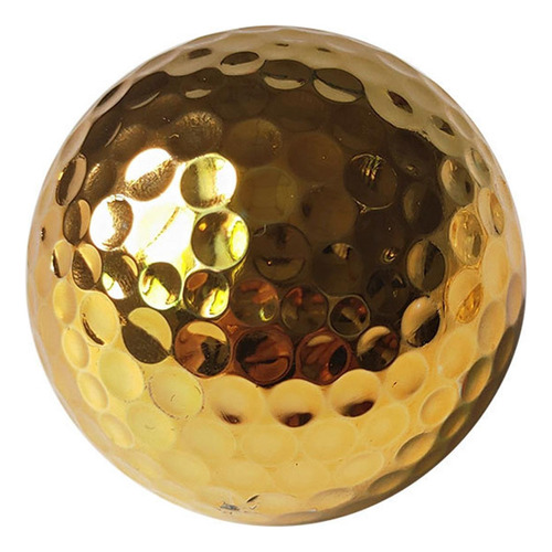Pelotas De Golf Doradas De Doble Capa, Pelotas Cantidad 6