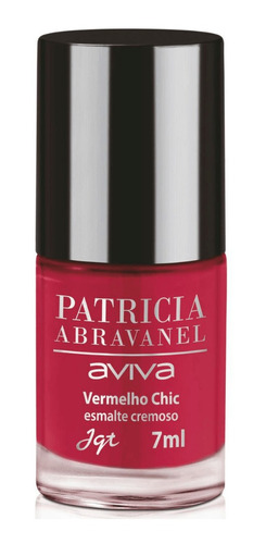 Esmalte Cremoso Patricia Abravanel Aviva Jequiti Vermelho Ch