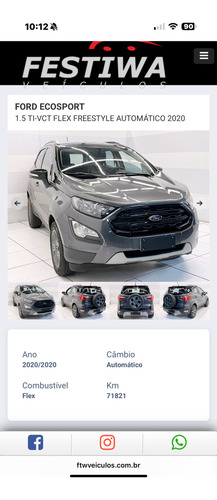 Ford Ecosport 1.5 Freestyle Flex Aut. 5p