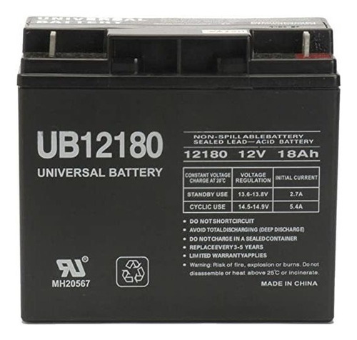 Batería De 12 V 18 Ah Ups Sustituye Leoch Djw12 - 18, Djw 12