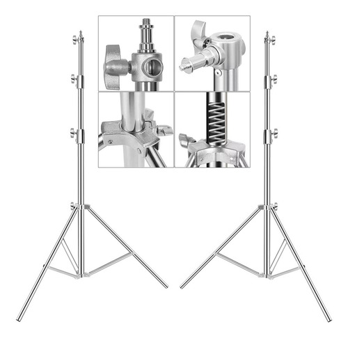 Kit Portafondos 2 Tripies Acero 2.90m + Brazo Transversal 3m