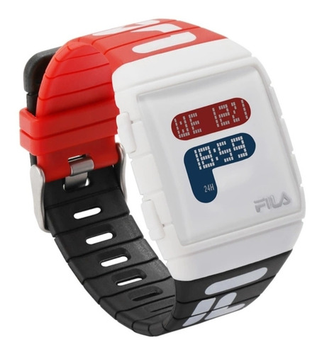 Reloj Digital Fila De Hombre Moderno Malla De Goma