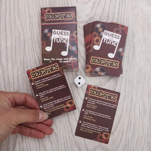 Juego De Cartas De Música Boxer Gifts Seventies Guess That T