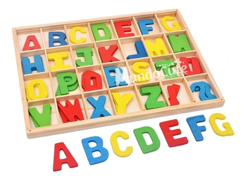 Alfabeto Móvil Abecedario Madera Juguet Didáctico Montessori