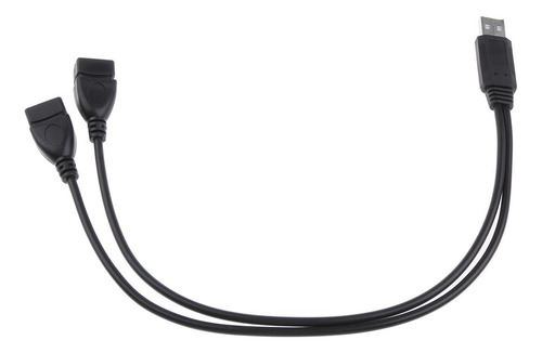 Cable Dual Usb De Carga Y Transferencia De Datos Con 2 Conec