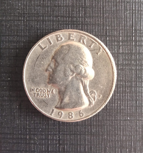 Estados Unidos Quarter Dollar Liberty Letra P 1986 M114