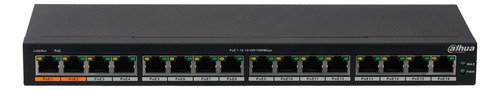 Dahua Pfs3016-16gt-190 Switch Poe Gigabit 16 Puertos 190w